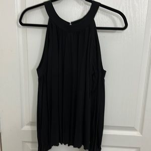 Express Black Cold Shoulder Long Sleeve Top Sz XS 100% Rayon